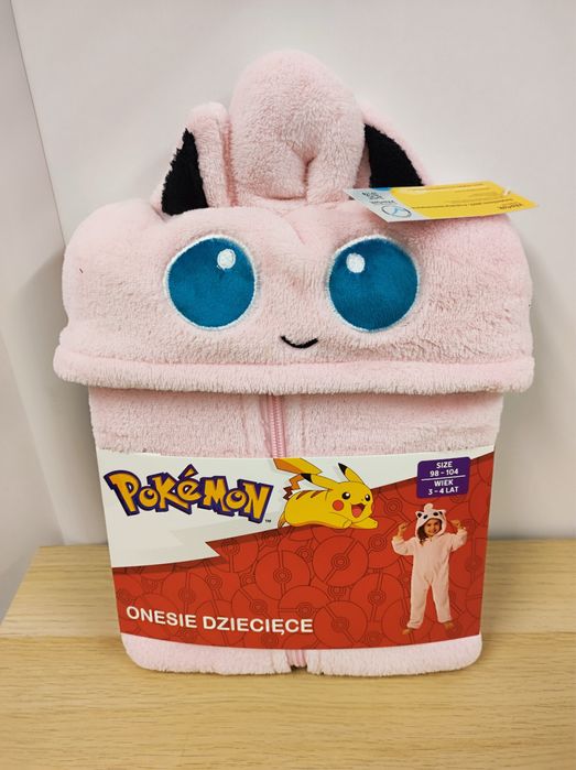 Pokemon piżama kombinezon kostium onesie 98-104 nowy
