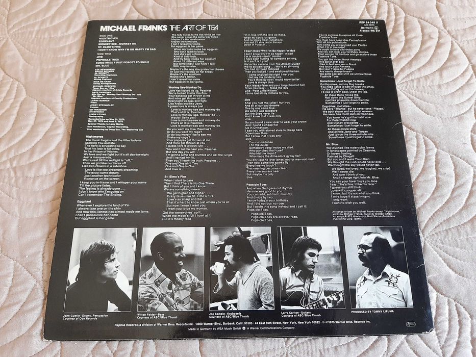 Michael Franks - The Art of Tea - Europa - Vinil LP