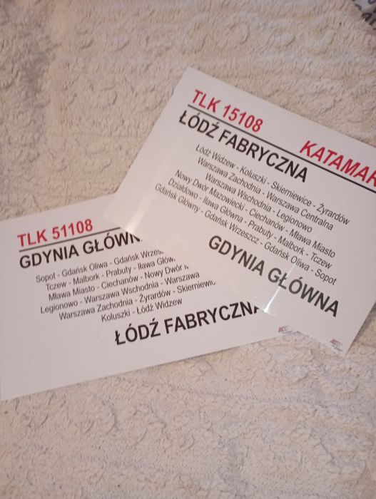 Tablica relacyjna TLK Katamaran