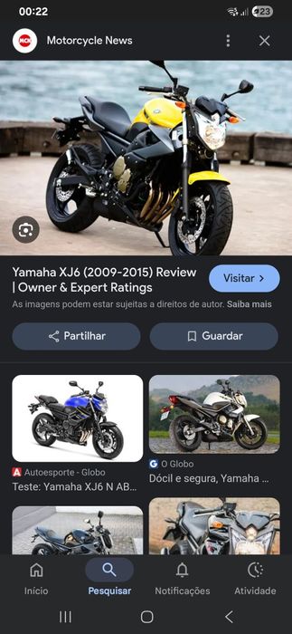 Peças yamaha xj 6