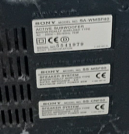 Colunas de som SONY - 4 colunas 30 Eur