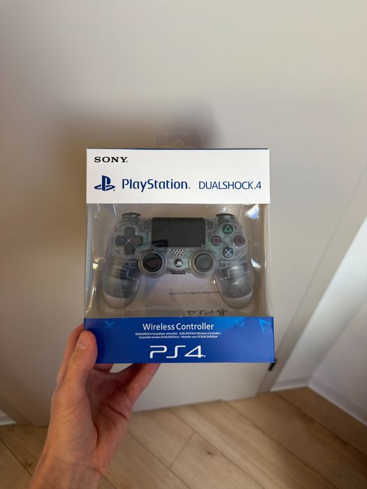 Oryginalny pad/kontroler do PlayStation 4 DualShock 4 PS4 Nowy Crystal Przeźroczysty Sony