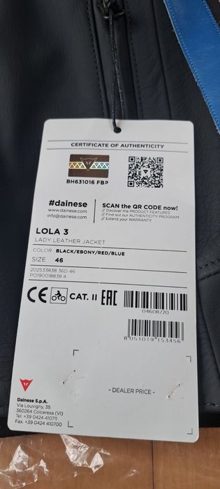 Casaco pele Dainese Lola 3 Lady - Novo