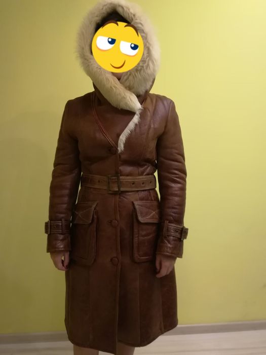 Дубленка, зимнее пальто, р. S