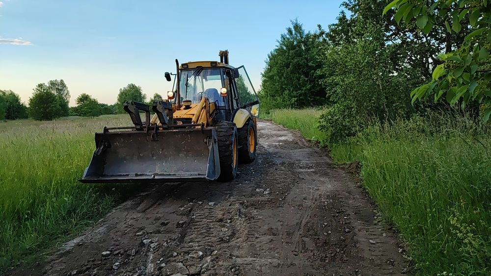 Usługi koparką gąsienicowa  koparkąładowarka transport ładowarka teles