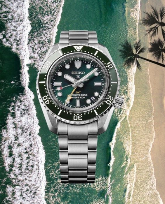 Seiko Prospex HBC001J1 1968 Heritage Diver's GMT Full Set - British Green, cena z 8300 na 5999
