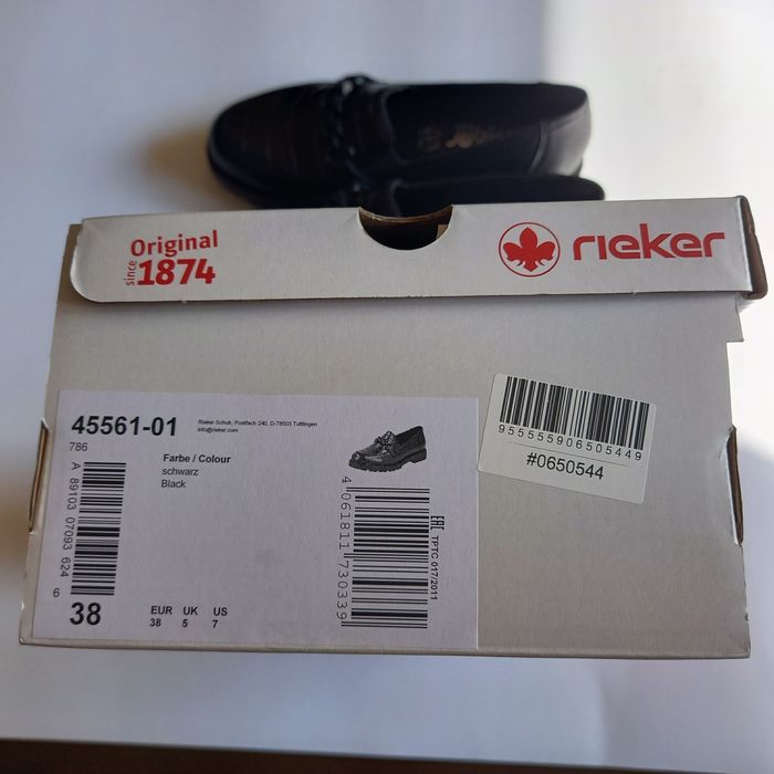 Лофери Rieker 38 розмір