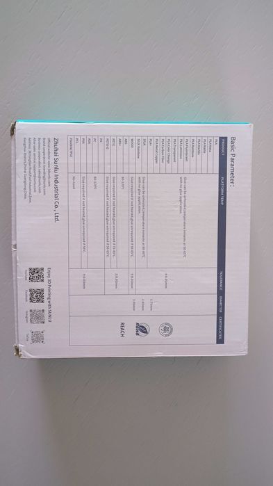 Filamento PETG da Sunlu - Preto (1Kg)