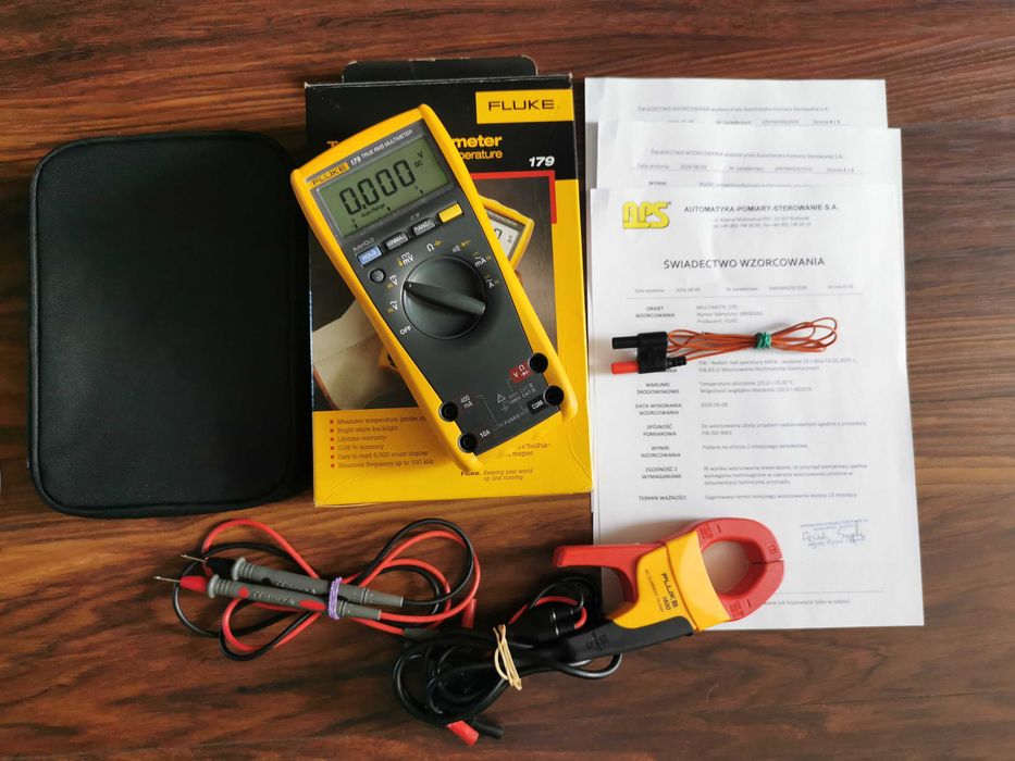 Miernik Fluke 179 + cęgi i400