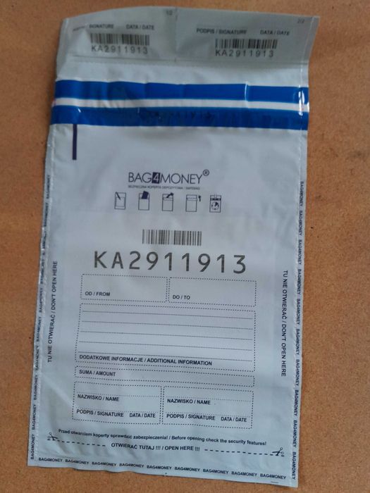 bag4money b5 koperta bezpieczna 100 szt utarg
