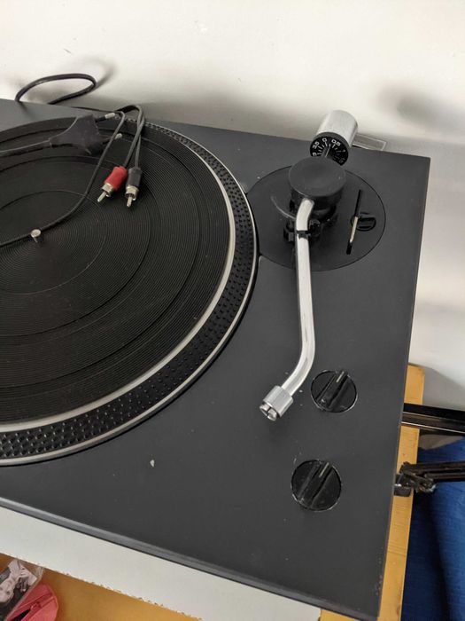 Gira-discos manual vintage anos 80