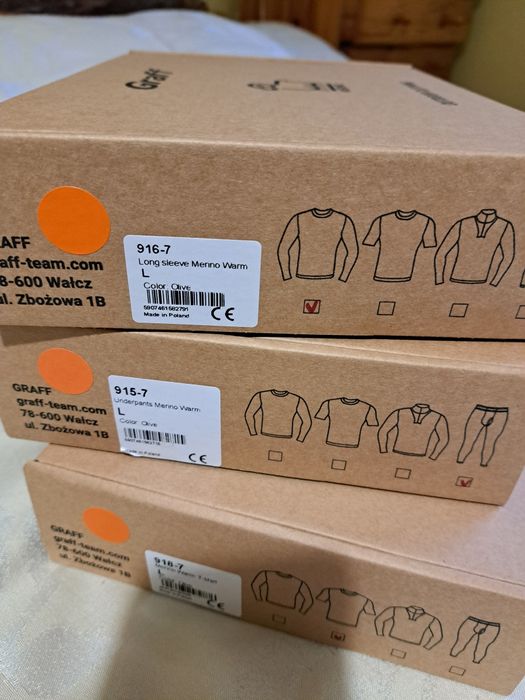 Bielizna termoaktywna graff merynos L