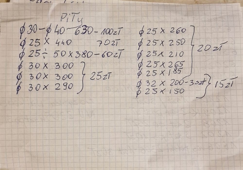 Piły do drewna różne.