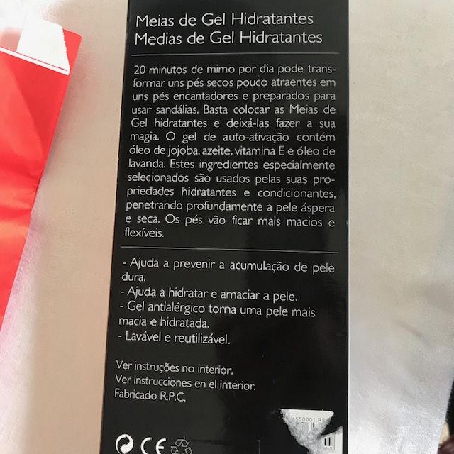 meias de gel hidratantes - NATURA, nunca usadas