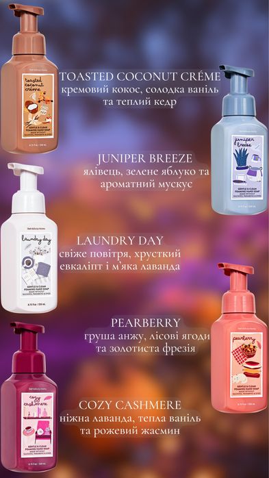 Мило - пінка Bath and Body Works