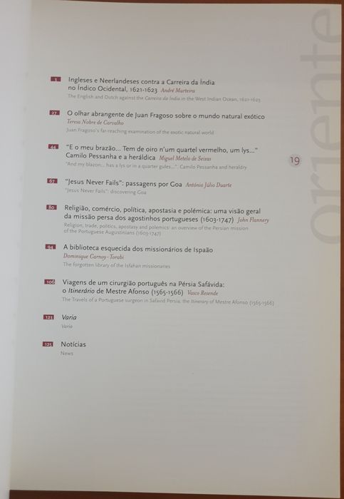 Revista Oriente n⁰ 19