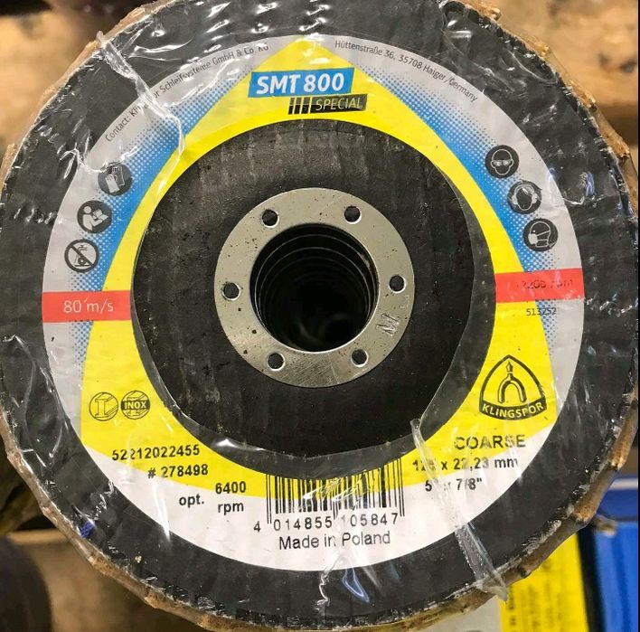 Круг нетканый зачистной коралловый SMT 800 125*22 мм Т27 Р46 coarse