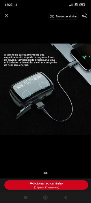 Phones bluetooth Novos com caixa power bank