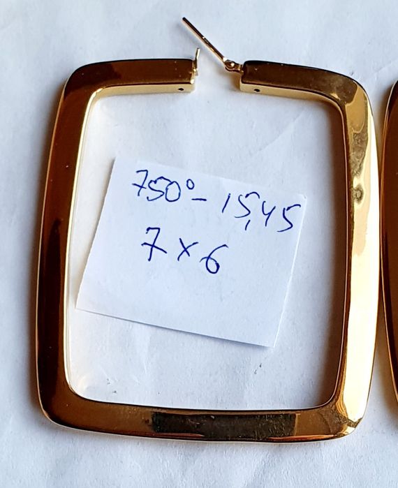 Продам золотые серьги-конго