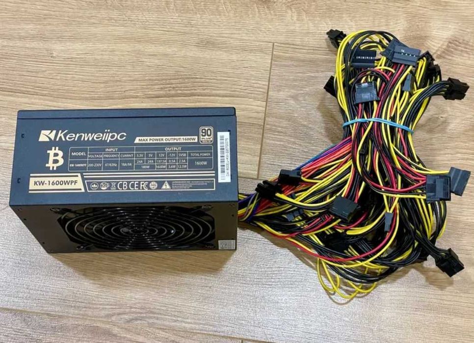 Блок питания 1600W (KW-1600WPF) ATX 90+ Gold