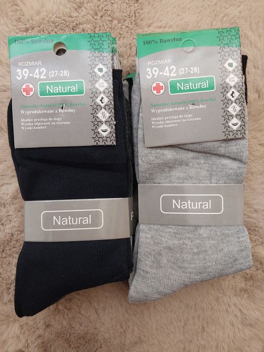 Komplet 10 par skarpety męskie bawełniane