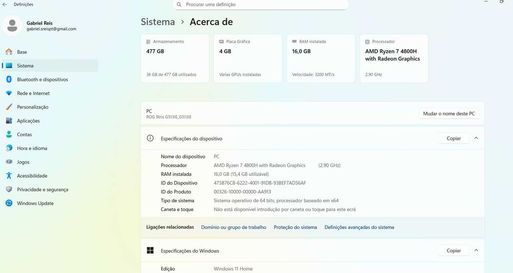 PACK Gaming Tudo por 1.800€