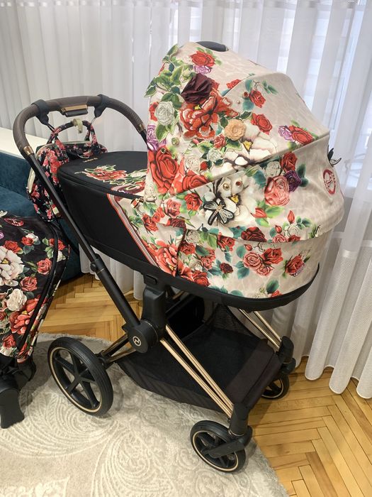 Cybex Priam 4.0 Spring Blossom 2в1 дитяча коляска