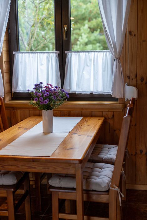Domek nad jeziorem w Gibach z balią i sauną