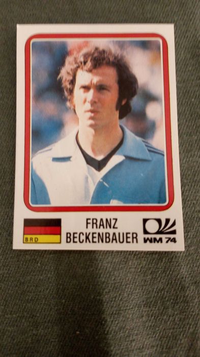 Cromo Panini World Cup Story de Franz Beckenbauer Mundial 74