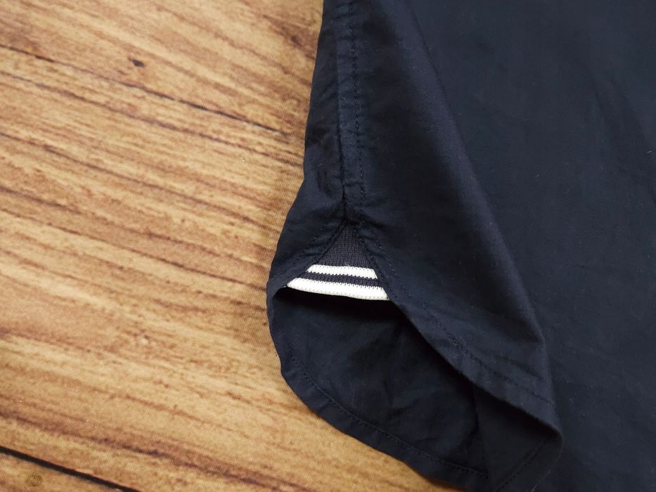 FRED PERRY Koszula z Krótkim Rękawem Kieszonką Męska Logo r. L