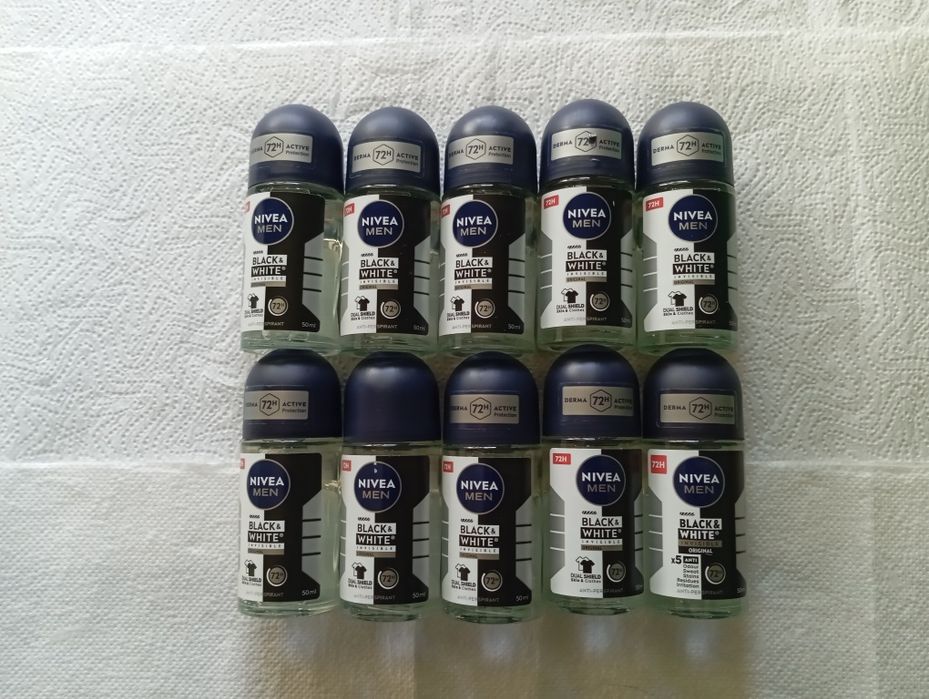 Nivea Black&White Invisible Original Antyperspirant w Kulce 50 ml 10 szt.
