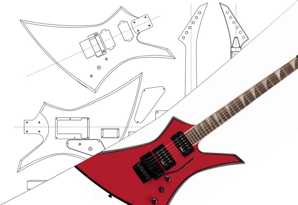 Шаблони електрогітар Jackson