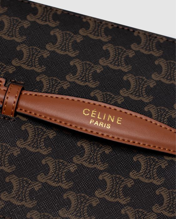Косметичка Celine Top Handle Medium Toiletry Case in Triomphe Canvas