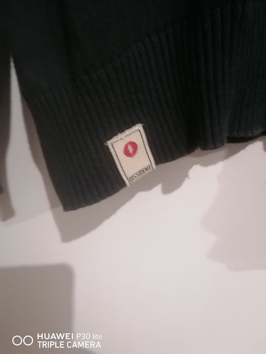 Camisola homem preta em malha