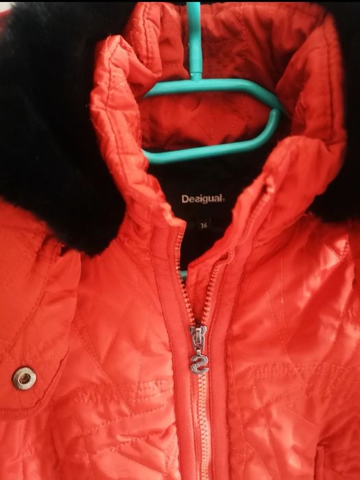 Desigual kurtka puchowa miedziana 36