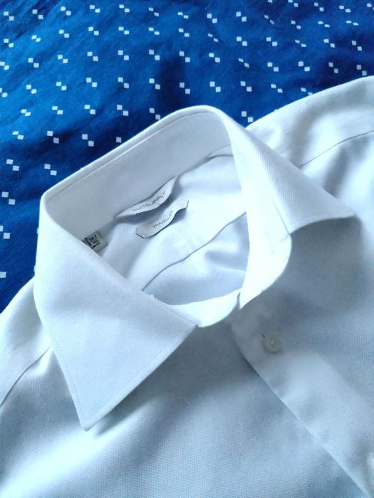 Biała męska koszula Suitsupply slim fit