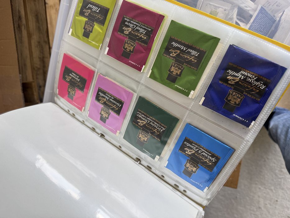 Coleção Pacotes de chá