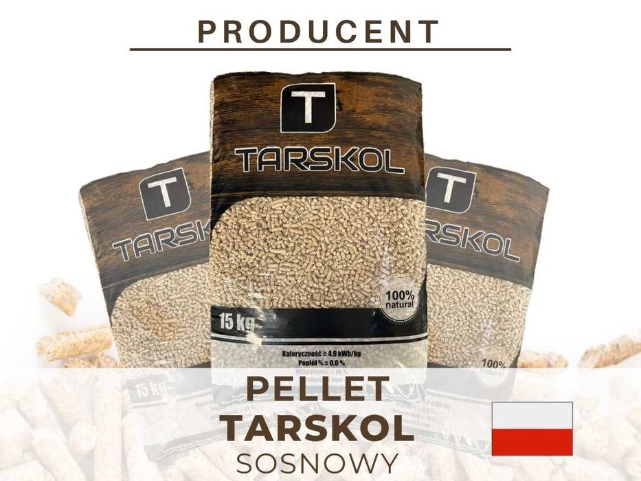 Pellet TARSKOL, Pellet sosnowy PREMIUM Transport GRATIS