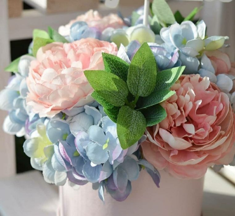 Flower box sztuczne kwiaty dekoracja