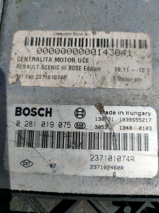 Centralina do motor Bosch para Renault Megane lll 1.6 dci Bose edition