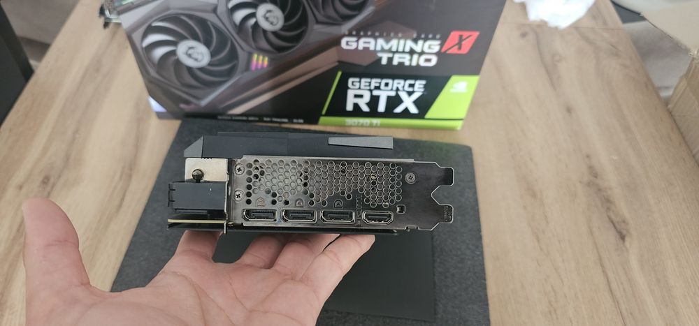 MSI GeForce RTX 3070 Ti Gaming X Trio 8gb RGB + Caixa Original