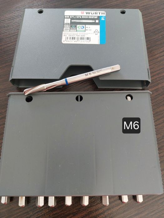 Gwintownik skrętny Wurth M6 (10szt)