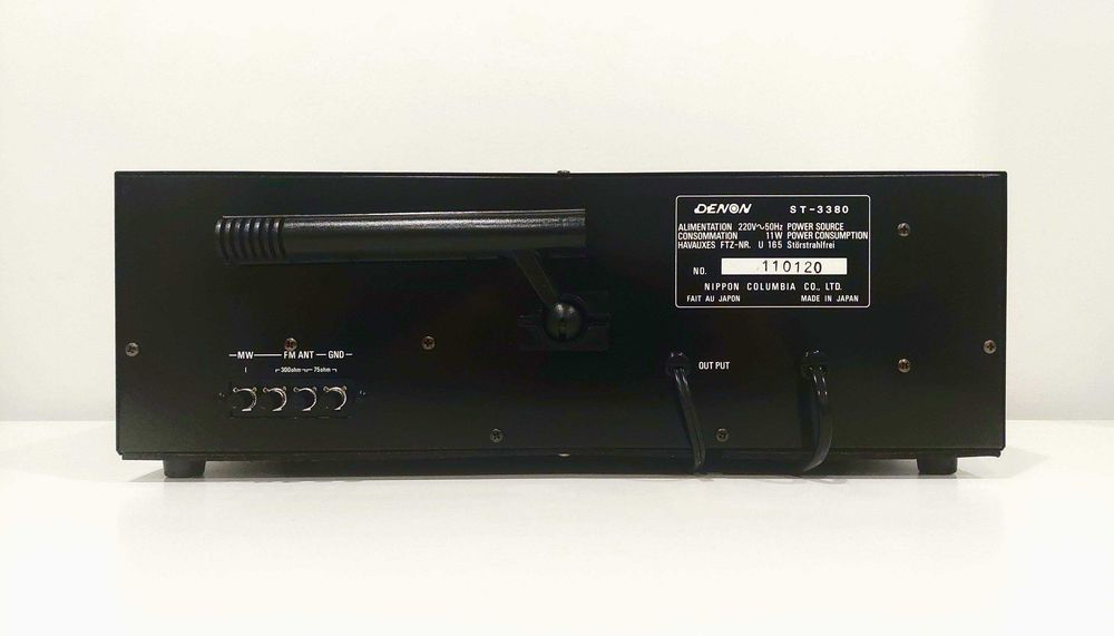Sintonizador clássico DENON ST-3380 fabricado no Japão