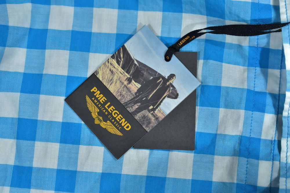 Pme Legend Męska Koszula W Niebieska Kratkę 3Xl