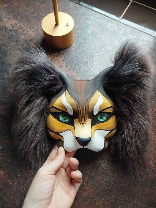 Маска для квадробики. Маска волк.