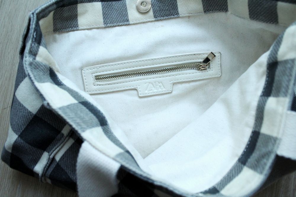 Torba shopper bag w kratę Zara