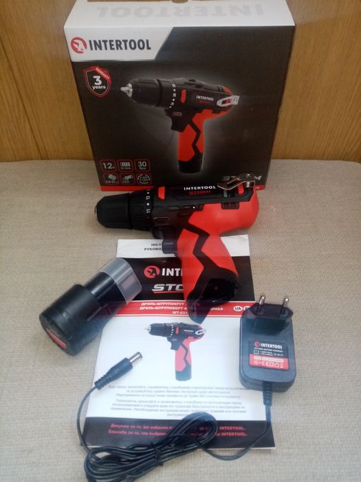Intertool WT-0310 Дриль-шурупокрут акумуляторний,