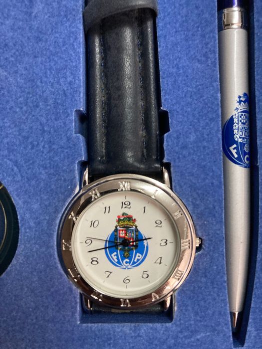 Conjunto de Relógio, Esferográfica e Porta Chaves FC Porto - Oficial