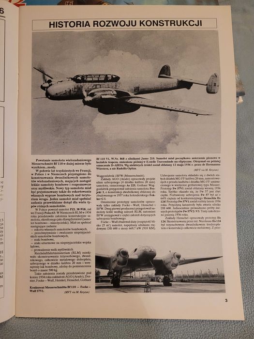 Messerschmitt Bf 110, Monografie lotnicze, nr 16, Janusz Ledwoch