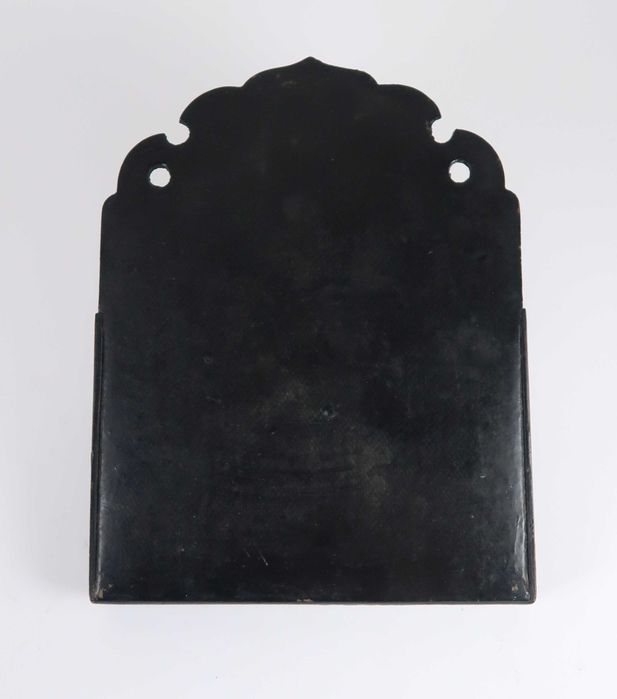 Porta Cartas Antigo Lacado China - Grande Porte 11 cm